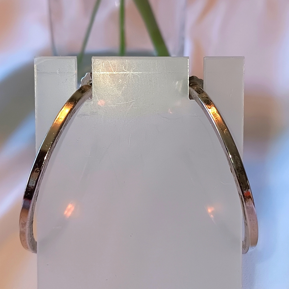 Vintage SILVER Hoop Earrings